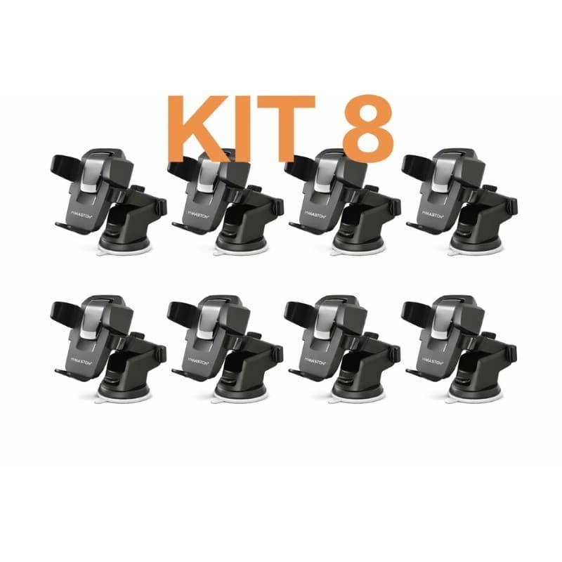 Kit 8 Suporte Celular Carro GPS Suporte para Celular Carro Ventosa Ajustável