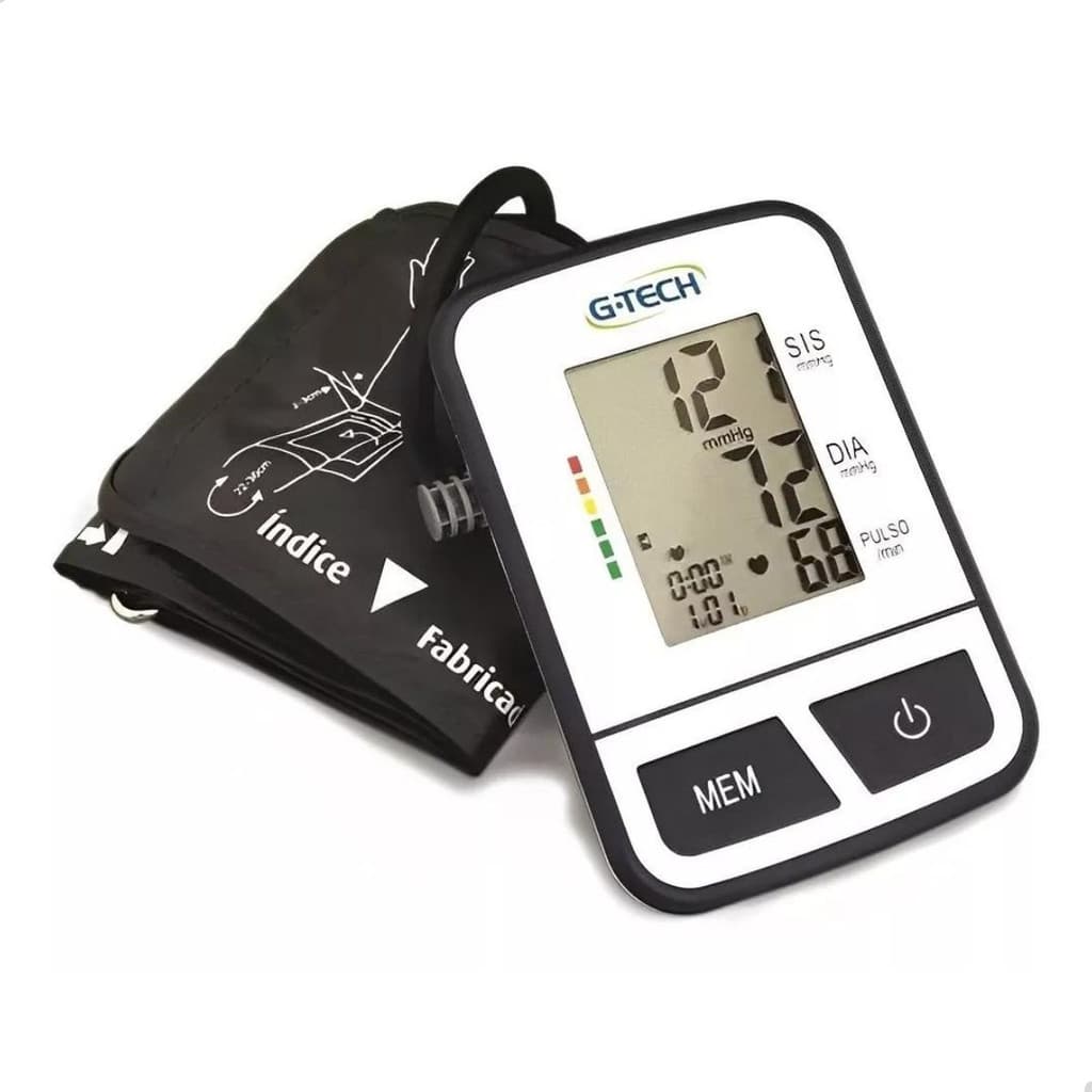 Aparelho Medidor De Pressão Arterial Digital G-tech Bsp11 Co Cinza - Cinza