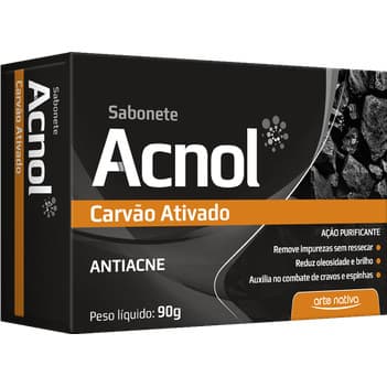 Sabonete Acnol Carvao Ativado 90g Arte Nativa