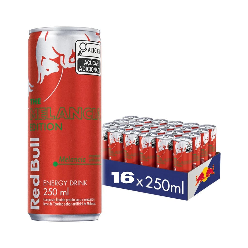 Pack de 16 latas Red Bull Energético, Sabor Melancia 250ml