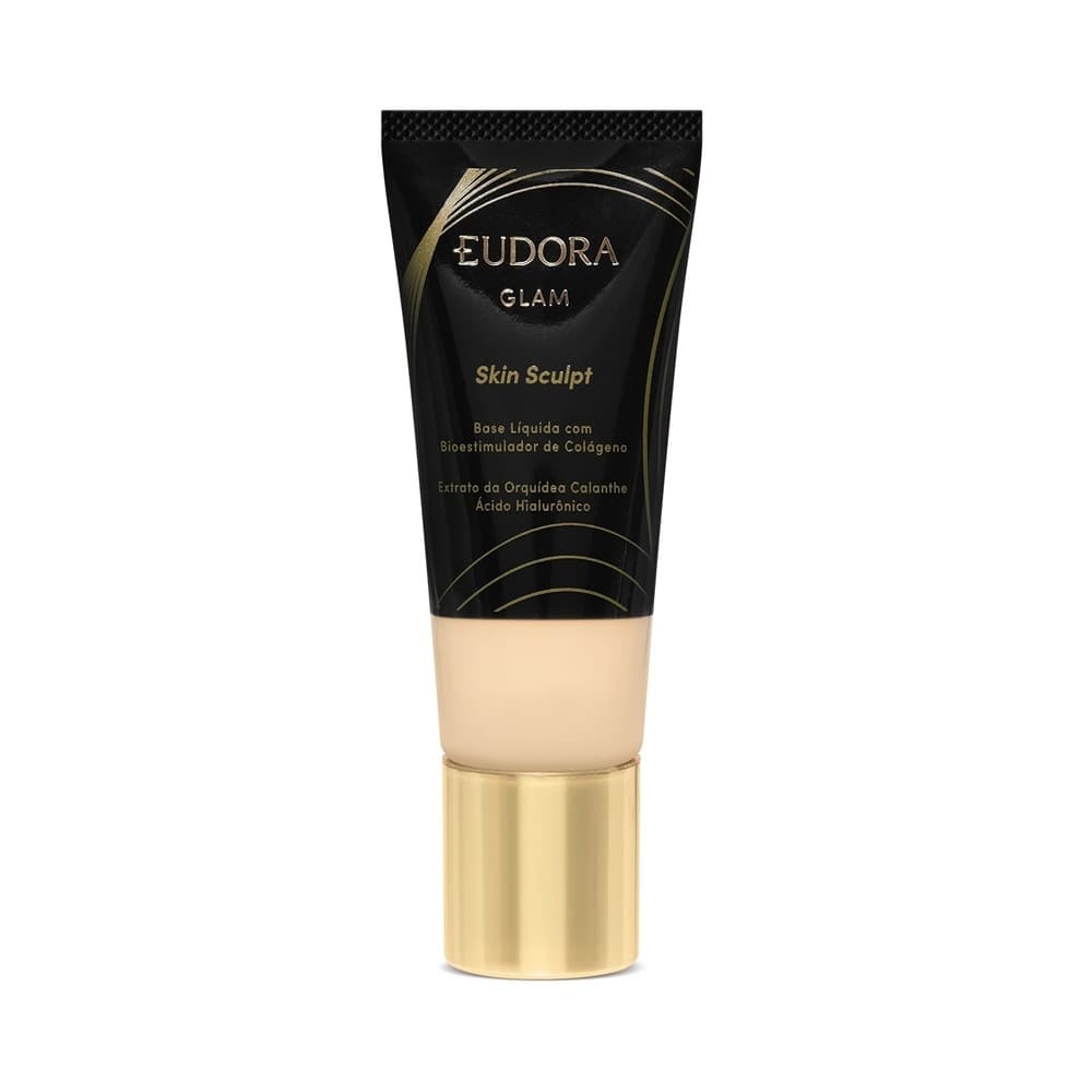 Eudora Glam Skin Sculpt Base Líquida Semi Matte Cor 10 30ml