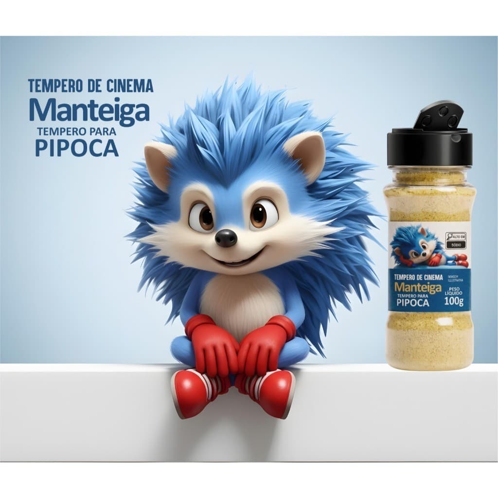 Tempero de Cinema Manteiga para Pipoca – Pote Azul – 100g - Mais Tempero Oficial