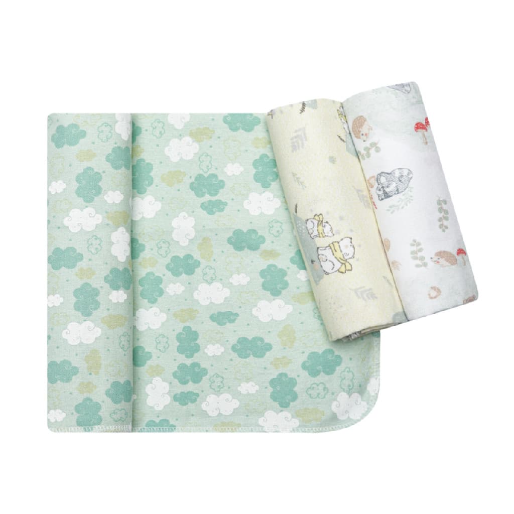 Kit Maternidade 3 Und Cueiro 100% Algodao 80x60cm Bebe Rescem Nascido Enxoval Infantil Unissex