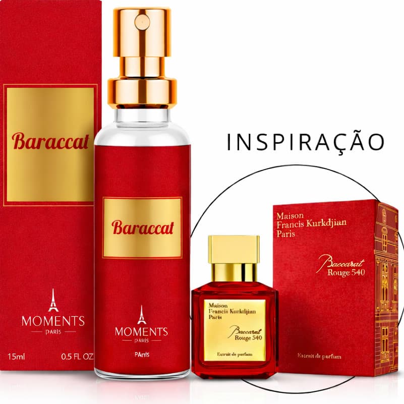 Perfume Importado Contratipo Baracat  Eau de Parfum EDP 15ml Moments Fragrancia  Feminino Masculino