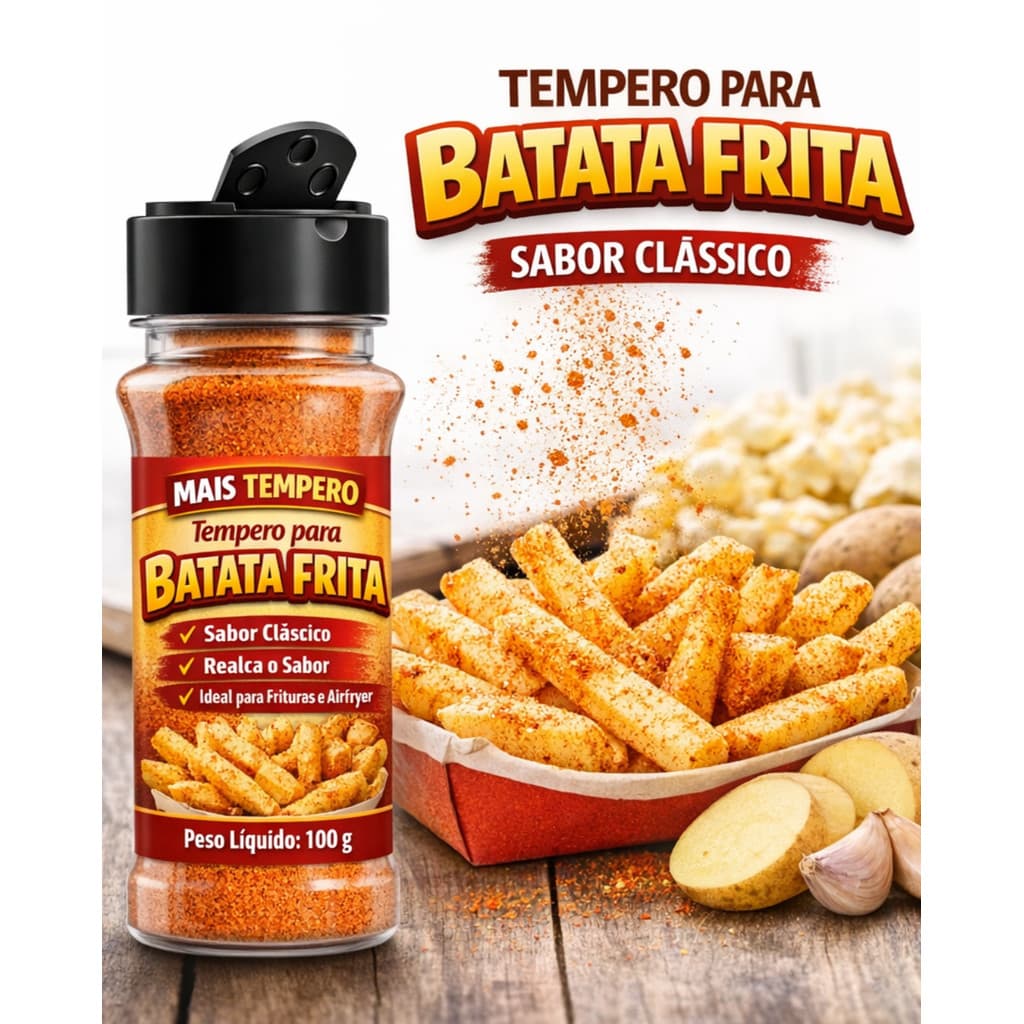 Tempero Especial Para Batata Frita Mais Tempero - 100g