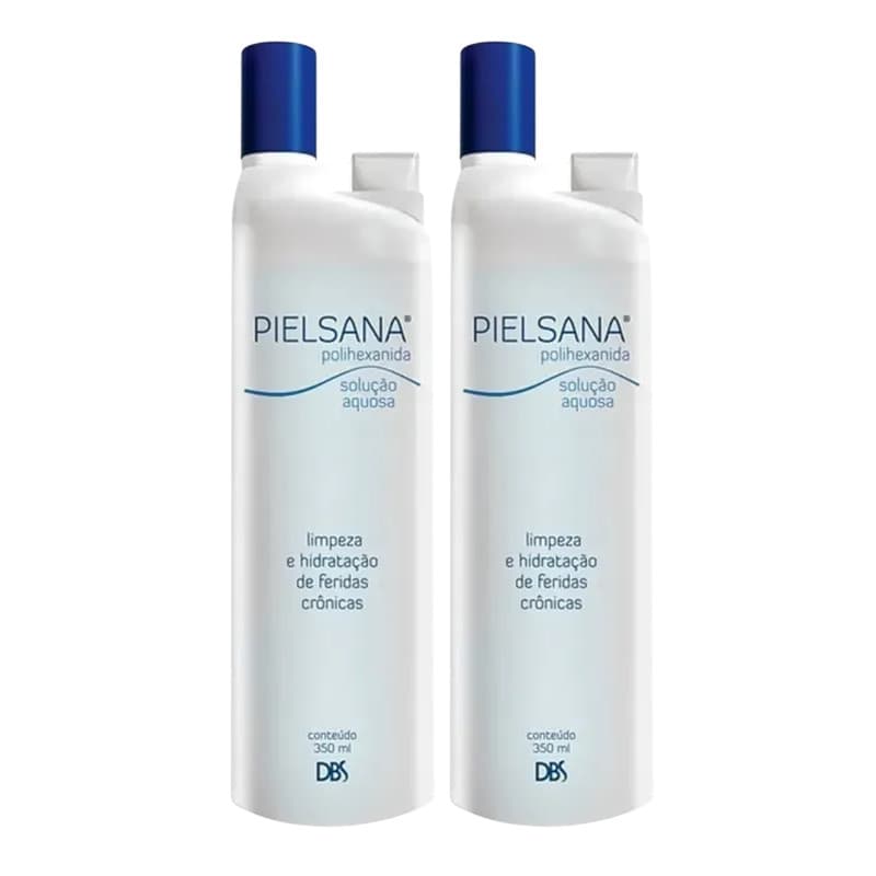Kit 2 Polihexanida Solução Phmb 350ml Tratamento De Feridas