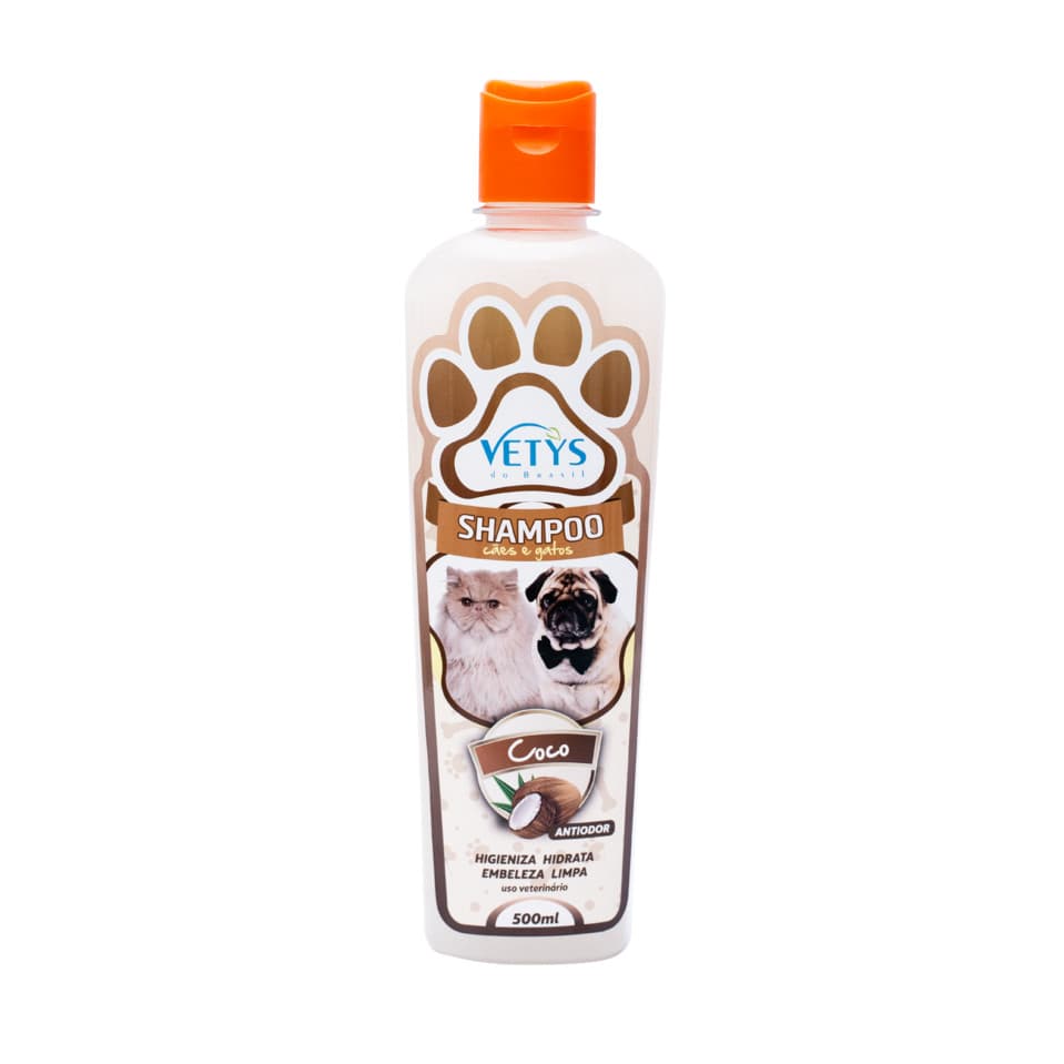 Shampoo Pet Anti-Odor Coco (Pré-banho) Vetys do Brasil 500ml (para cães e gatos)