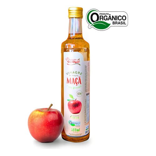 São Roque - Vinagre De Maça 100% Organico - 500ml - 4,2% Acidez