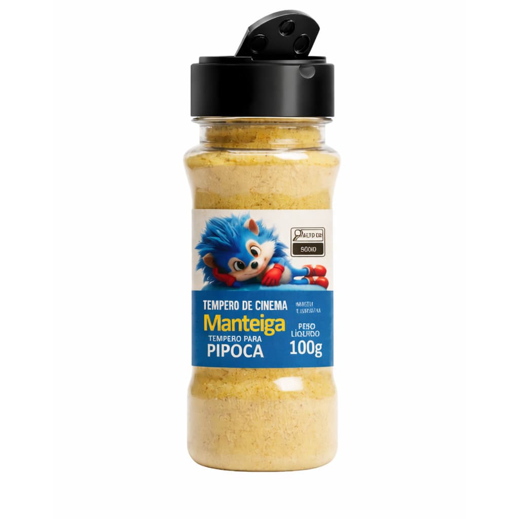 Tempero de Cinema Pipoca Sabor Manteiga Com Pote Azul 100g - Mais Tempero Oficial