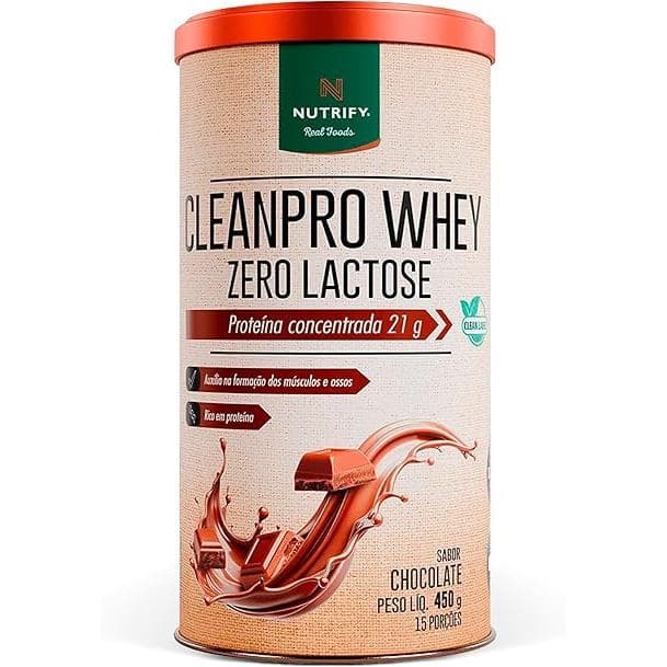NT Cleanpro Whey Protein Zero Lactose Sabor Chocolate Suplemento Proteína