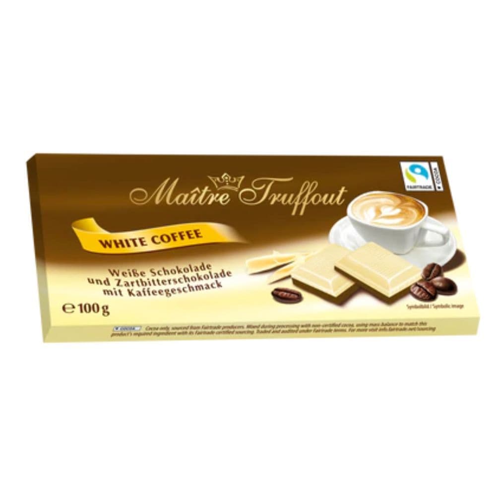 Chocolate Maitrê Truffout White Coffee - Importado Áustria
