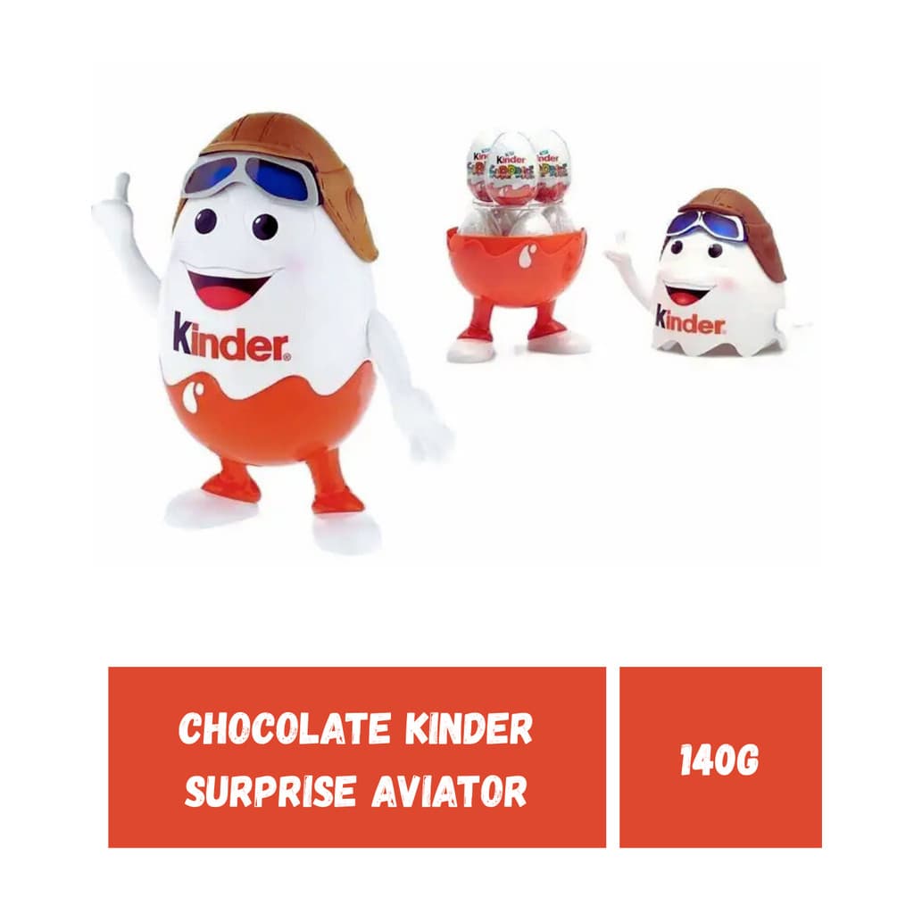CHOCOLATE KINDER SURPRISE AVIATOR 140GR IMPORTADO