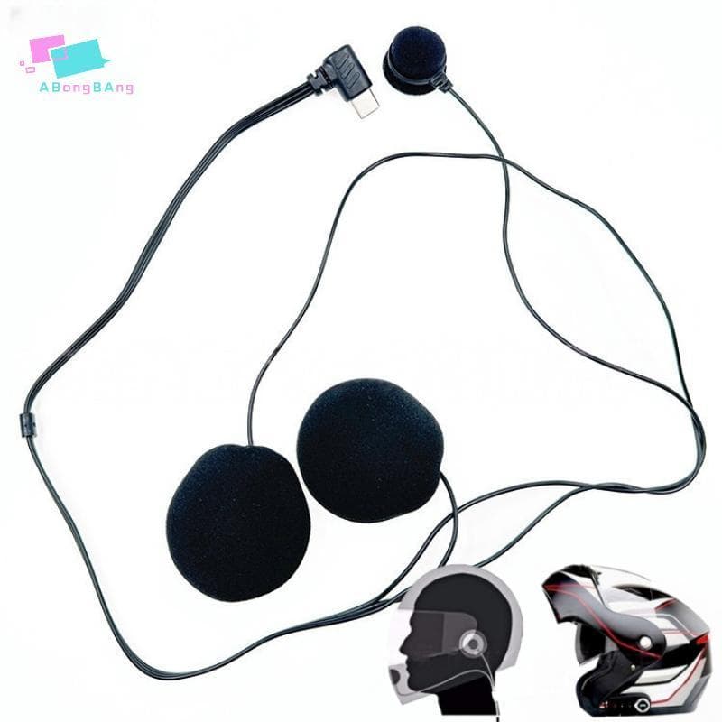 Abongbanghn 1 Pçs Microfone Macio Para E1/X1 Tipo-C Plug HD Redução De Ruído Motocicleta Rosto Cheio Capacete Fone De Ou
