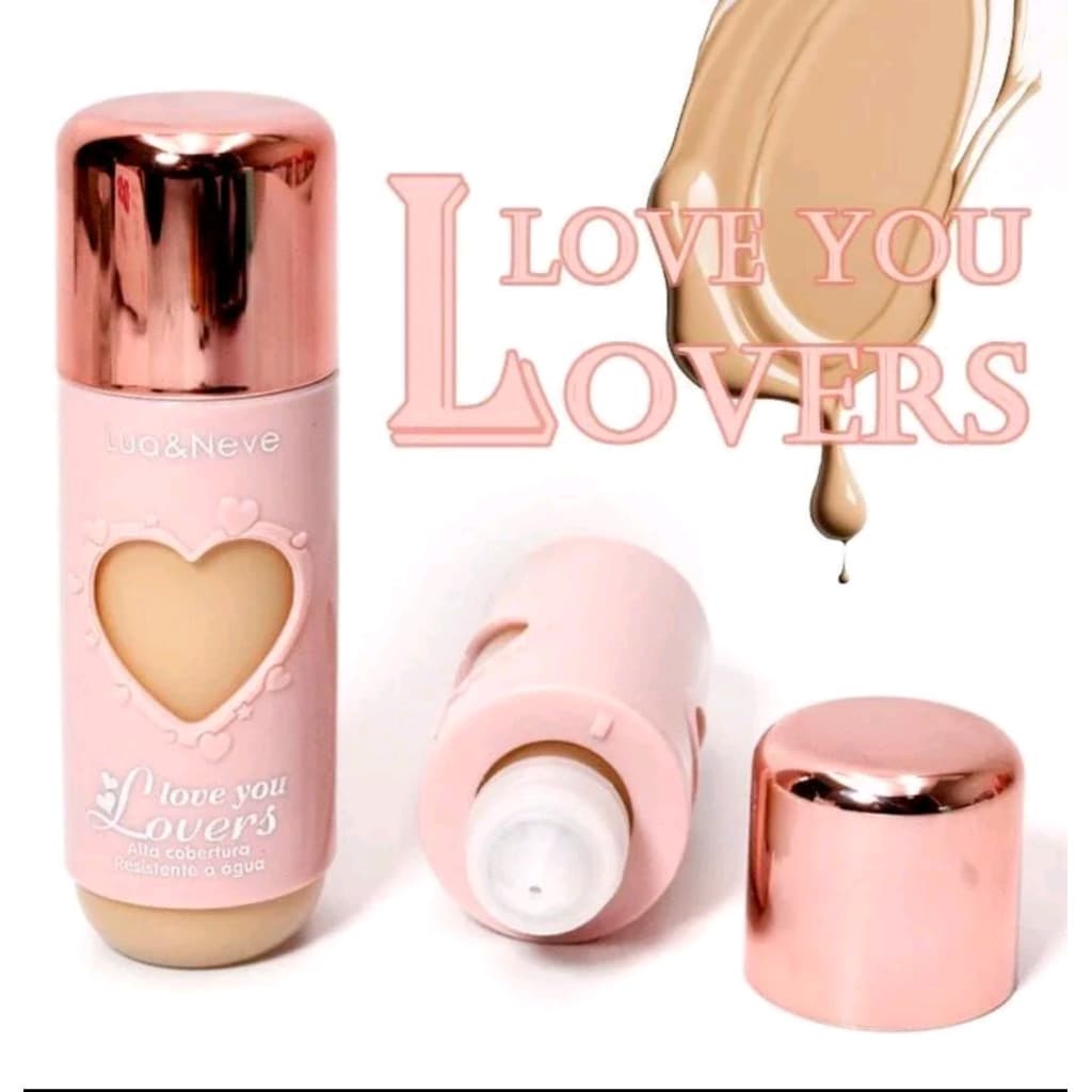 Base Liquida Lovers - Cobre Muito e Uniformiza Tom Da Pele Com Efeito Natural - Lua E Neve