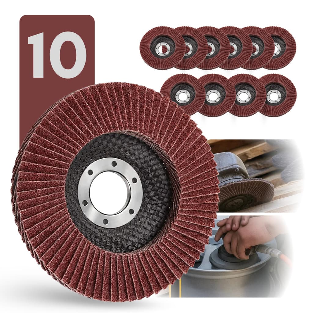 Disco Flap Esmerilhadeira Para Madeira E Ferro 16mm 70 Grãos
