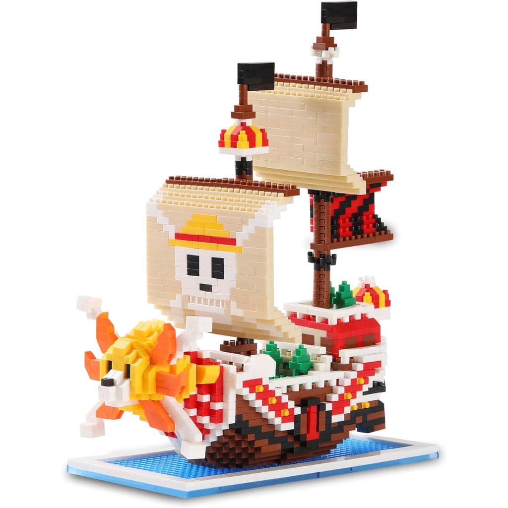 Blocos de Montar - One Piece - Navio Thousand Sunny (1680 peças - 27x18x4)