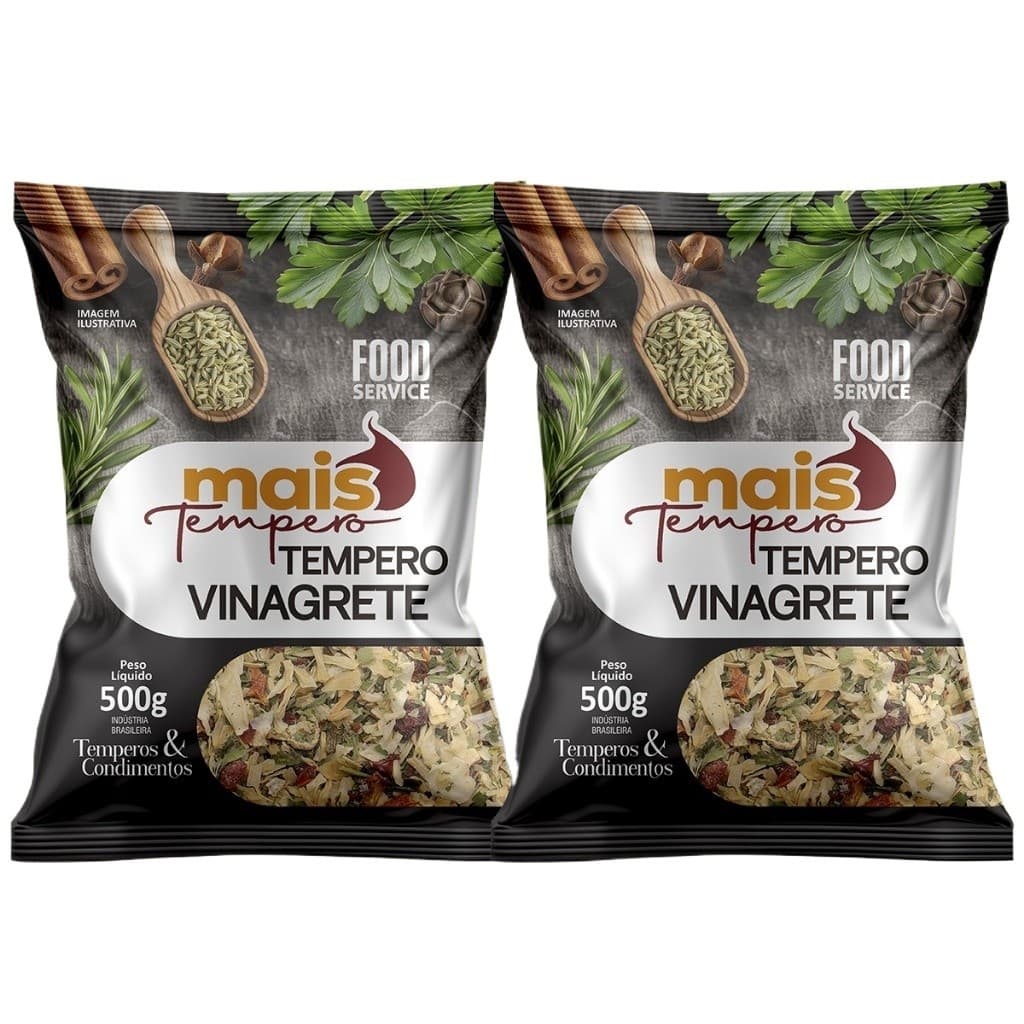 Tempero Vinagrete Desidratado Em Flocos 1kg - Mais Tempero Oficial