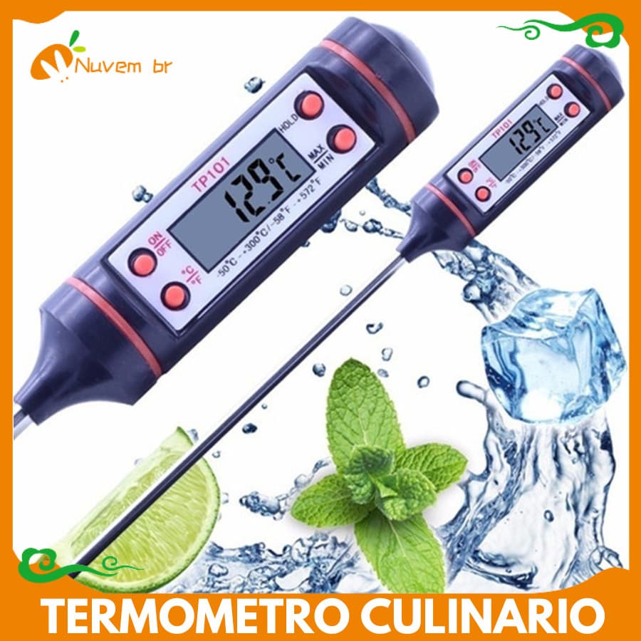 Termômetro De Cozinha Tipo Espeto Culinário Digital NUVEM