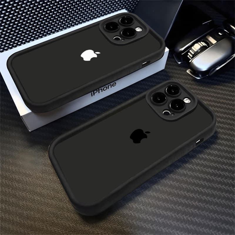 Capa Para iPhone 17 16 15 14 13 12 11 Pro Max Plus Air XR Anti Queda Silicone Apple Logotipo Softcase MKcase