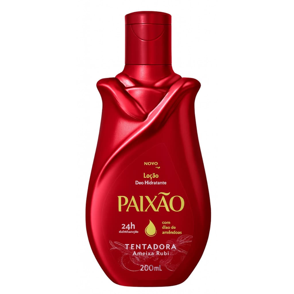 Loção Paixão Hidratante Tentadora 200ml Corpo Hidratante Perfumado Rápida Absorção Pele Macia