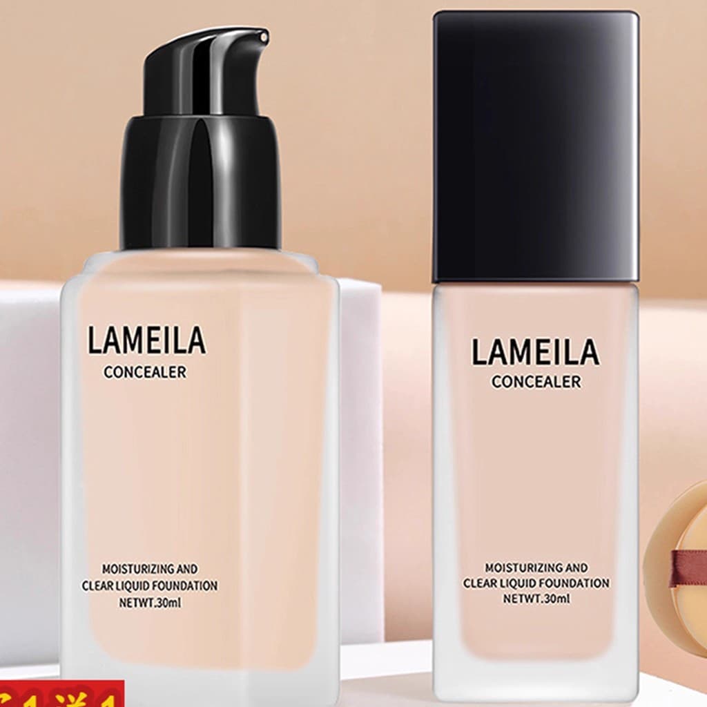 Base líquida de maquiagem de longa duração de marca grande francesa genuína oficial de longa duração sem tirar maquiagem