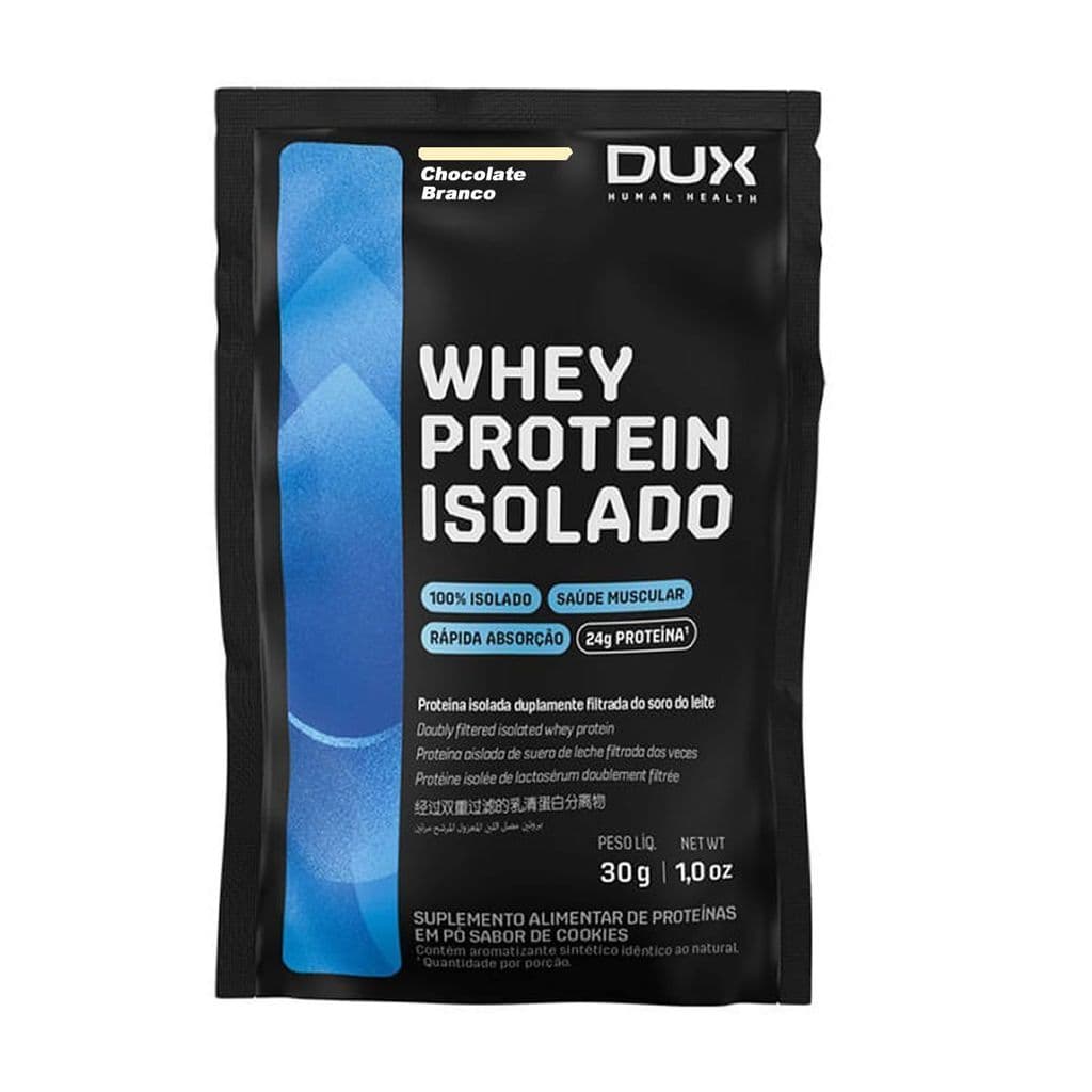 Whey Protein Isolado - 1 Sachê 30g Chocolate Branco - Dux Nutrition
