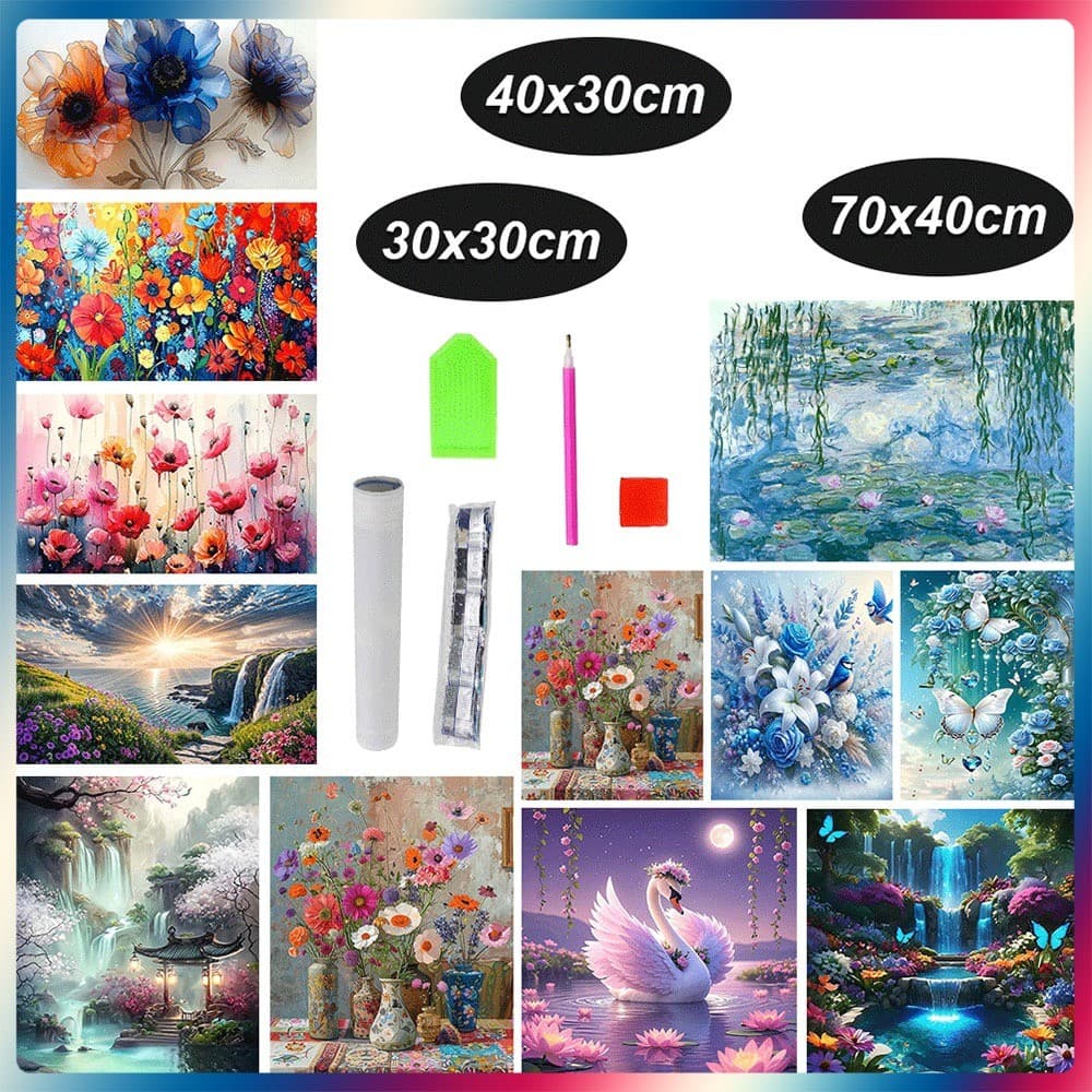 5D pintura diamante redondo/quadrado diamante número pintura diamante DIY artesanal decoração para casa pintura