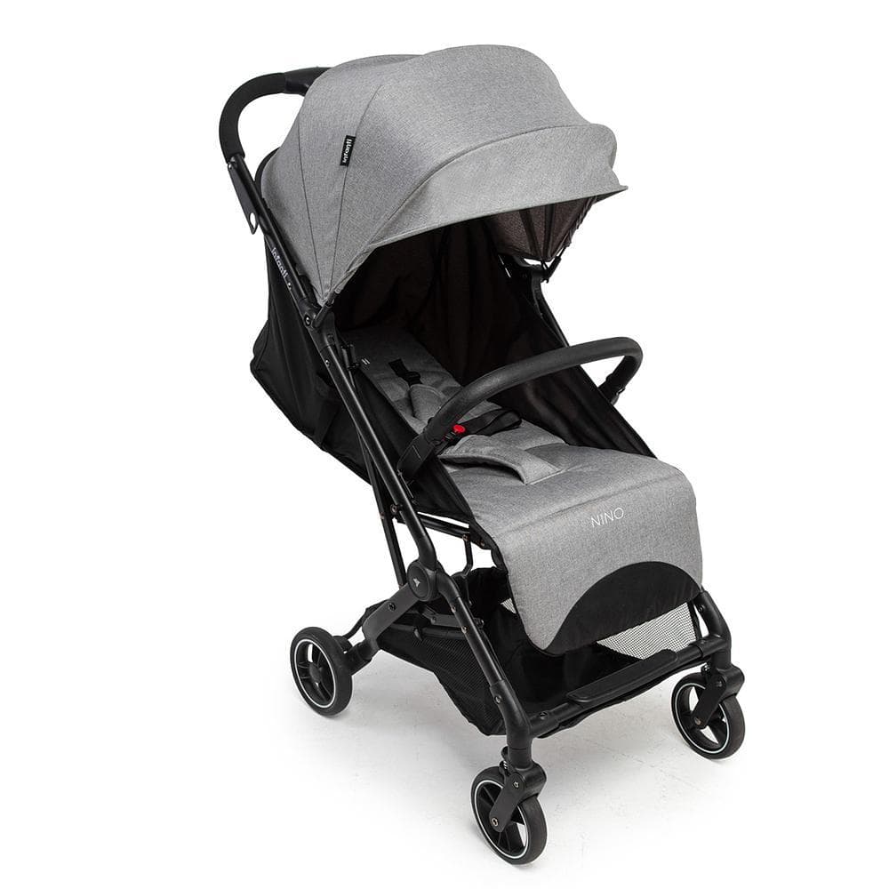 Carrinho de Bebê Nino Cinza Compacto p/ Bagagem Infanti 0-15kg