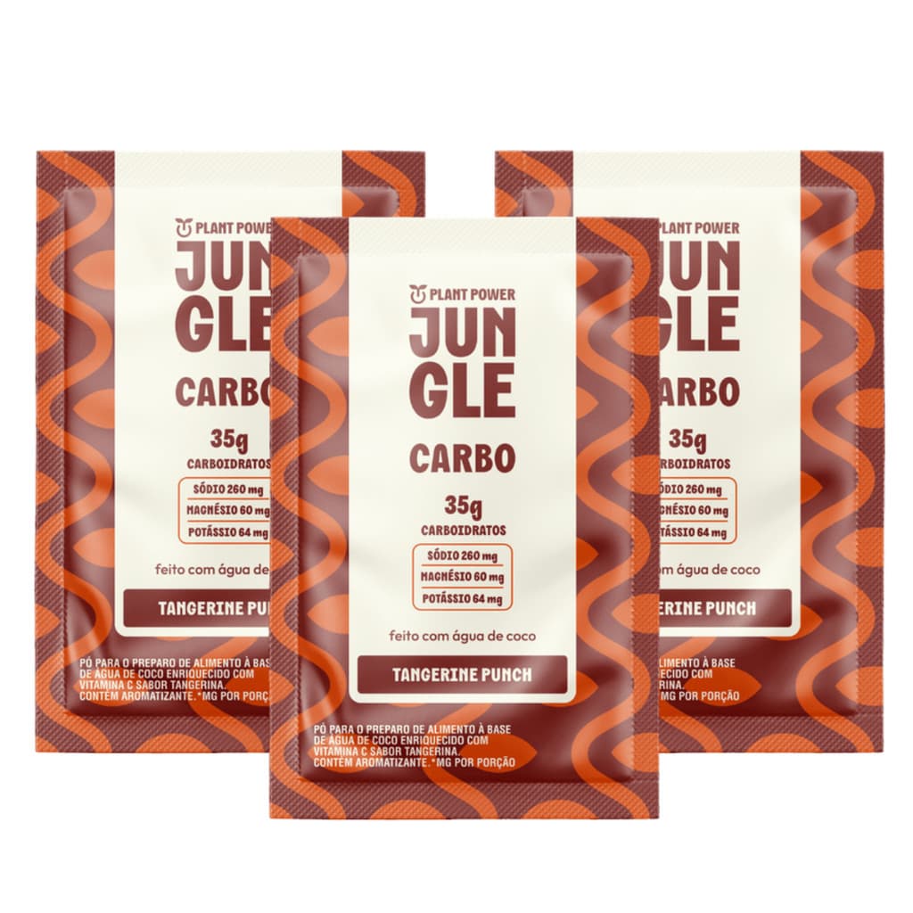 3x Sache Jungle Endurance Carbo Plant Power Tangerina 40g