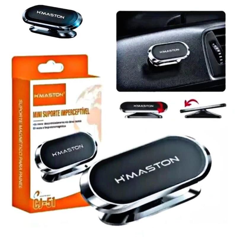 Suporte Veicular Imã Magnético Para Carro Celular Universal 360° Original H'maston CJ-51
