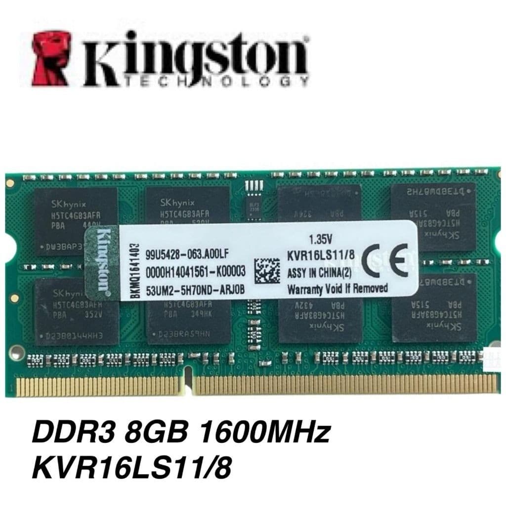 MEMÓRIA RAM  KINGSTON DDR3L AMD  8G NOTEBOOK 1600MHZ KVR16LS11/8