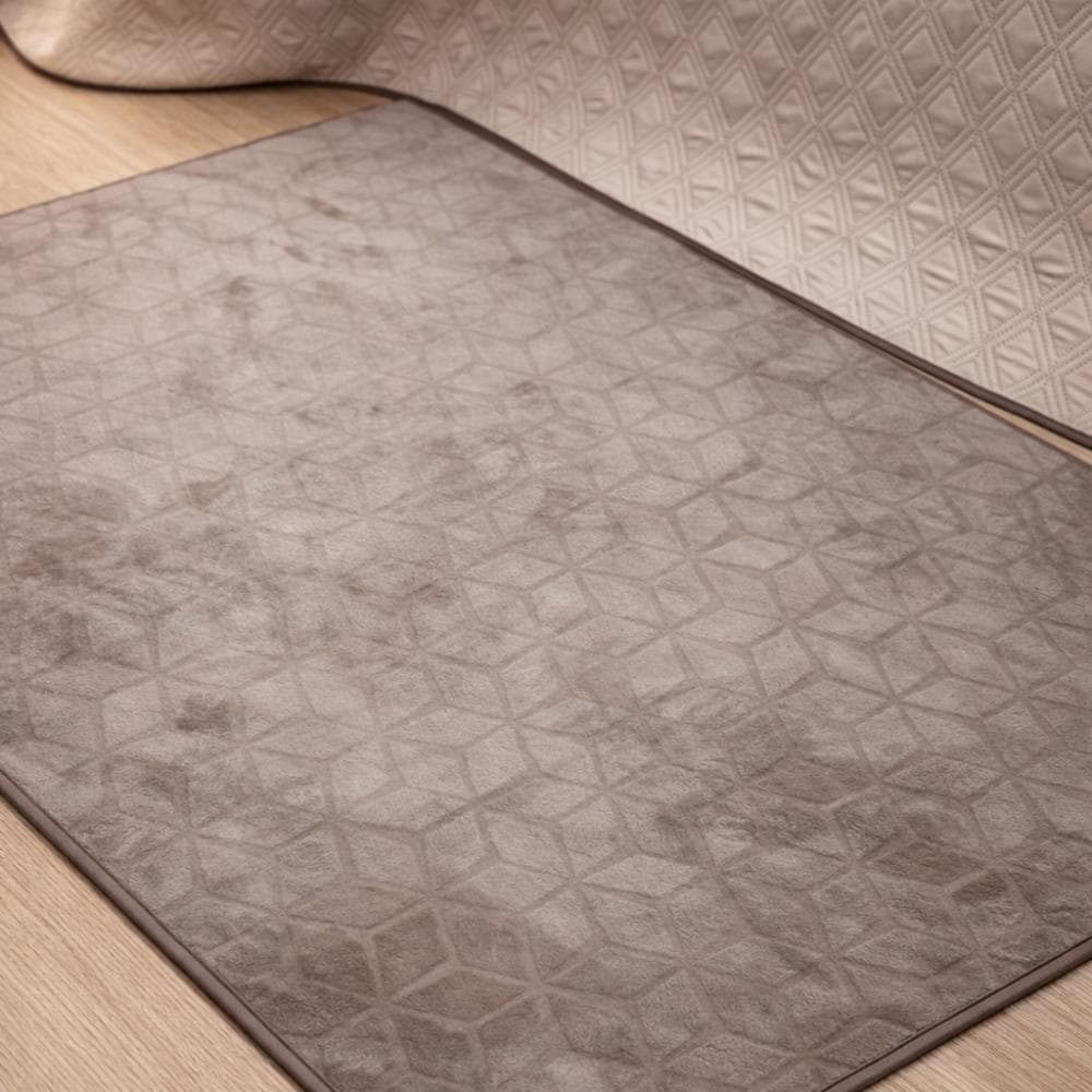 Tapete Sala Antiderrapante Flannel Elegance Decorativo Para Sala e Quarto