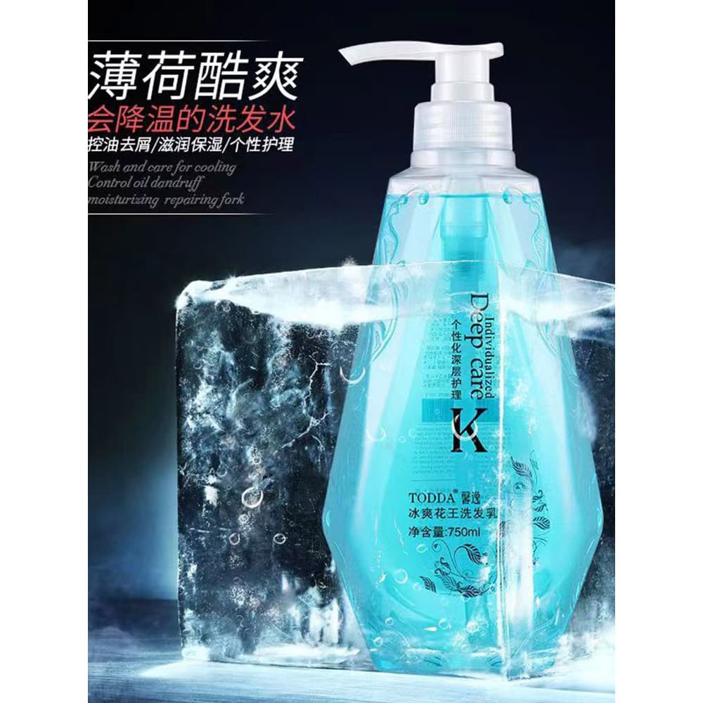 Tedai hortelã shampoo fresco gelado anti-caspa hidratante anti-coceira controle de óleo fofo masculino feminino shampoo 