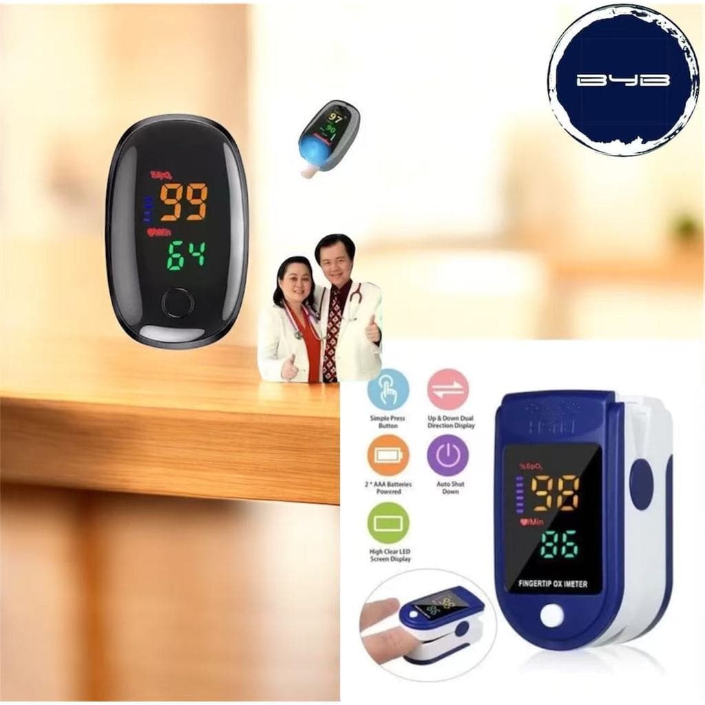 Oxímetros de Dedo de Pulso Digital Batimento Cardíaco Monitor de Frequência-BYB