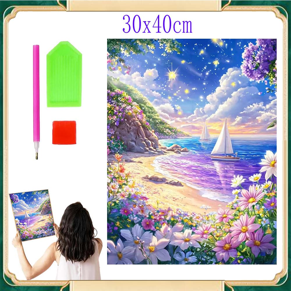 5d -pintura em diamante 30 x 40 cm pinturas com diamantes para adultos ou crianças