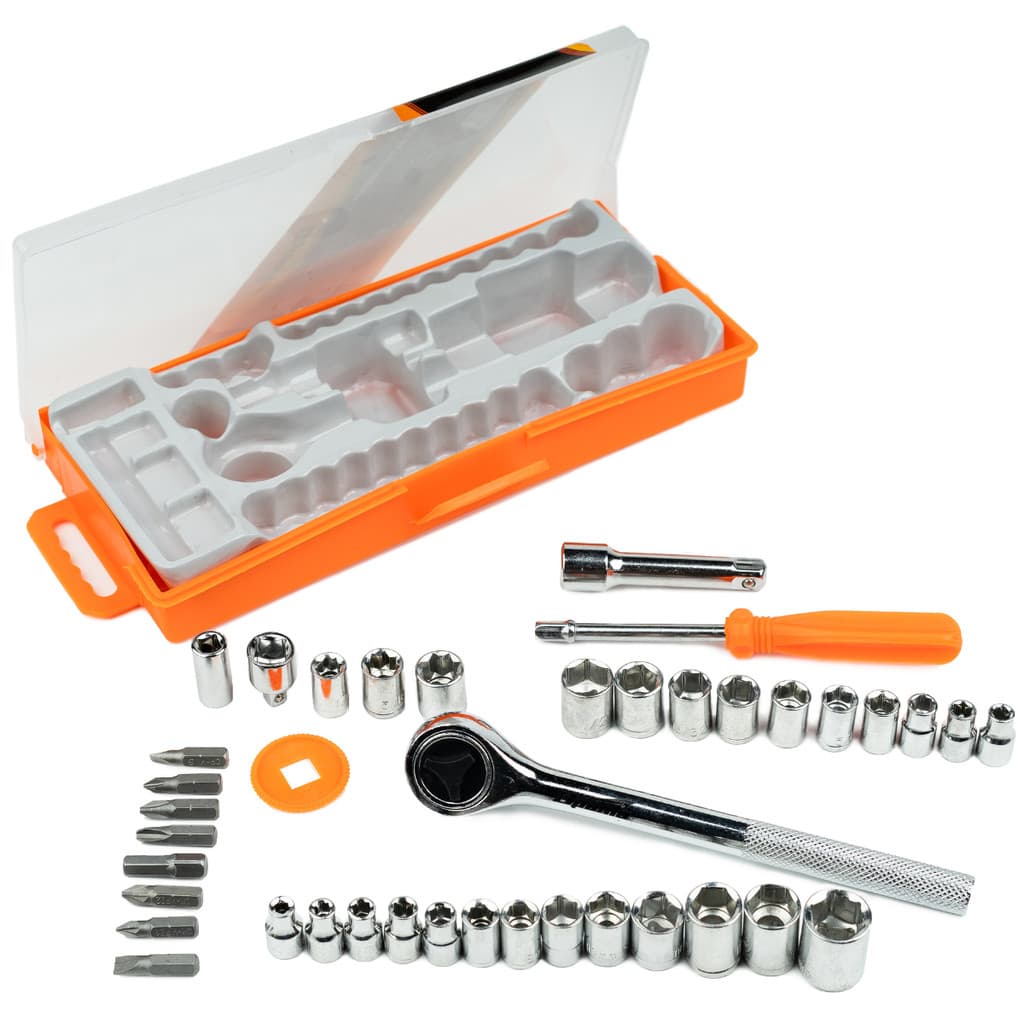 Jogo de Ferramentas 40 Peças Sparta Kit Completo com Maleta Montagem Reparos Casa