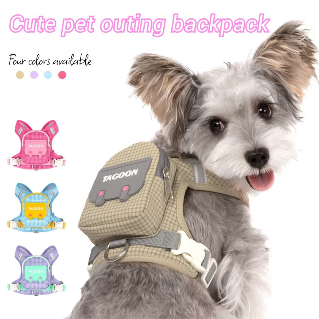 Conjunto de Coleira e Guia para Cães, Acessórios para Animais de Estimação, Coleira Peitoral para Cães Pequenos, Bulldog