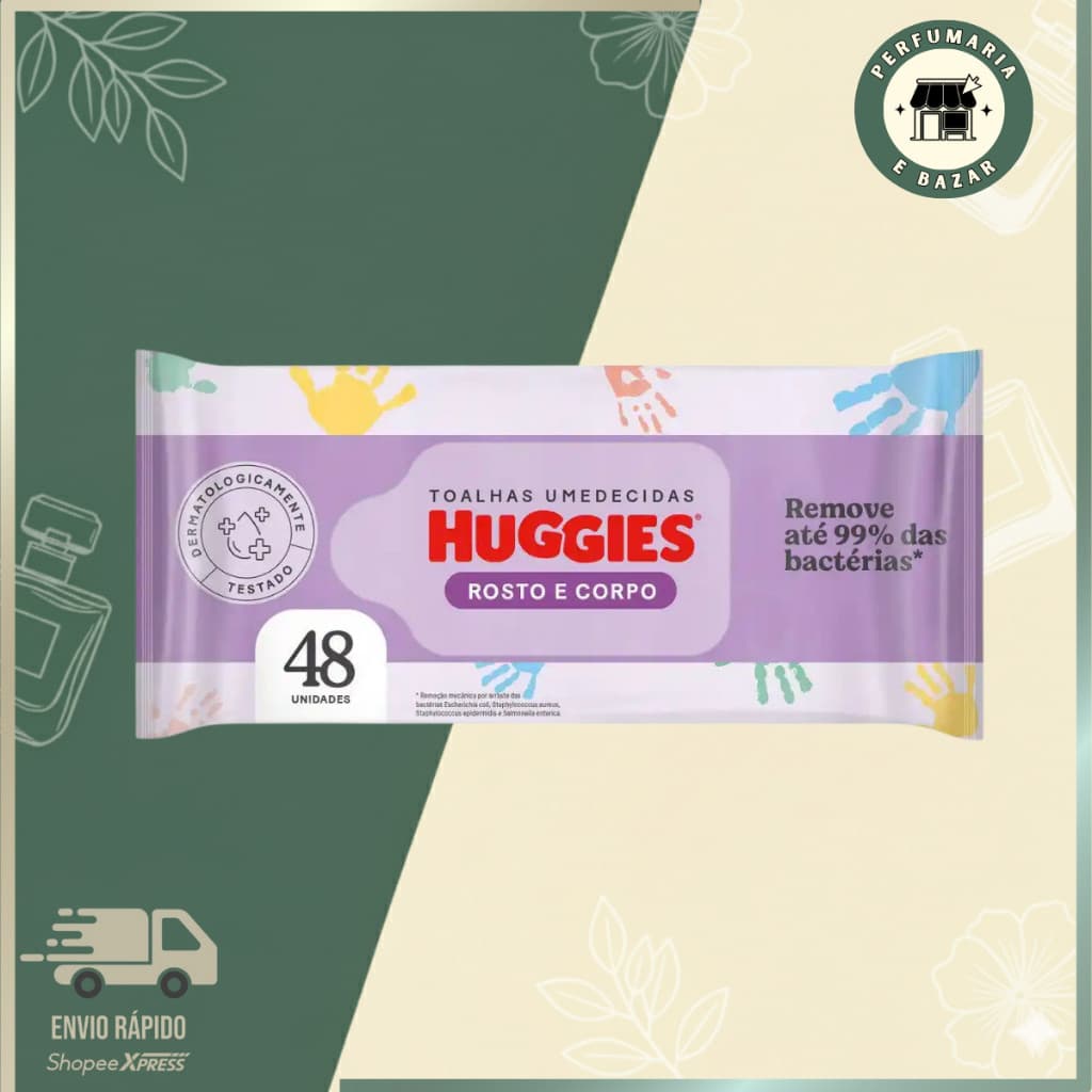 LENÇO UMEDECIDO HUGGIES 048UN ROSTO&CORPO