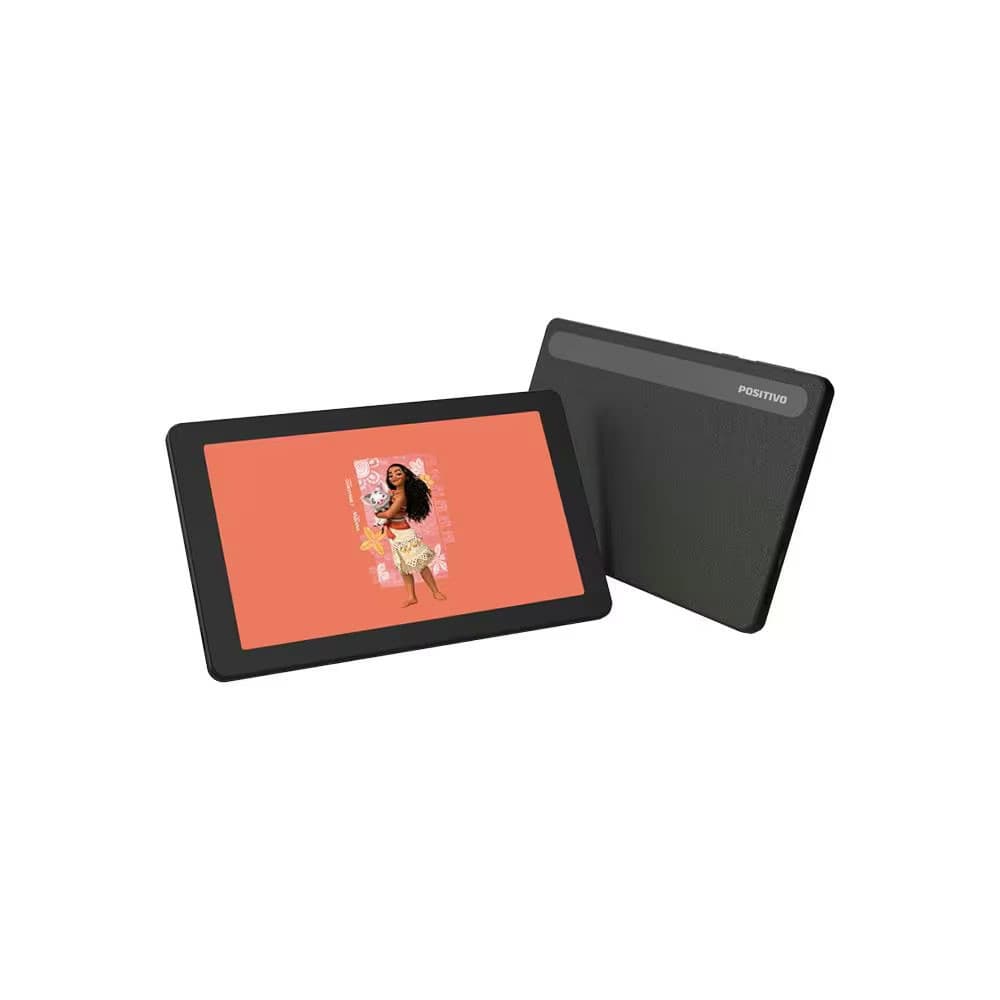 Tablet Positivo Vision TAB 7 Moana Tela de 7 64GB 3GB RAM Processador Octa Core Android 14 Go e 2 Capas de Proteção