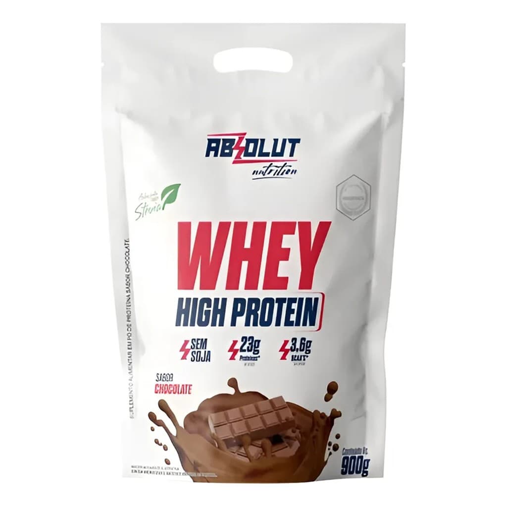 Whey High Protein Absolut Refil 900g Chocolate