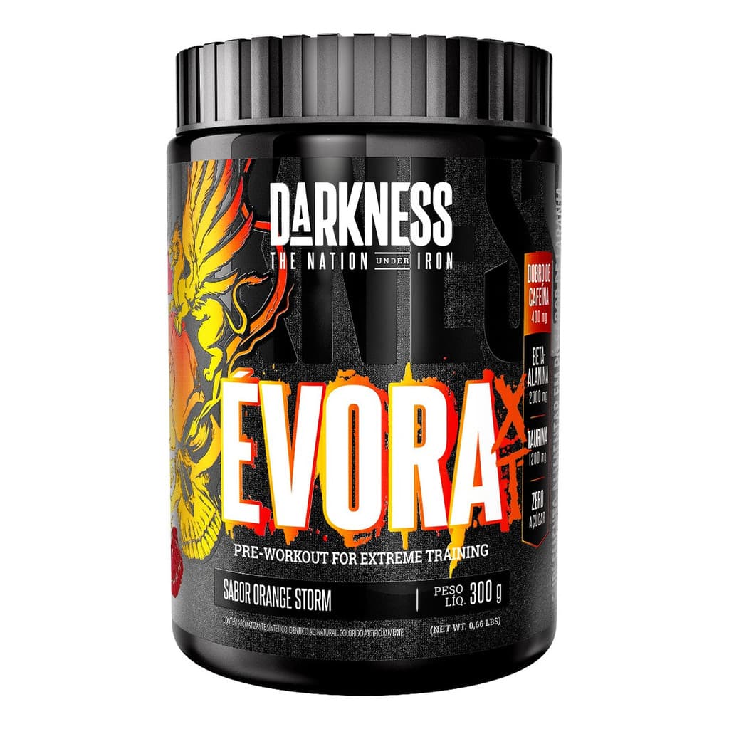 Pré Treino Évora Xt Orange Storm 300g Darkness