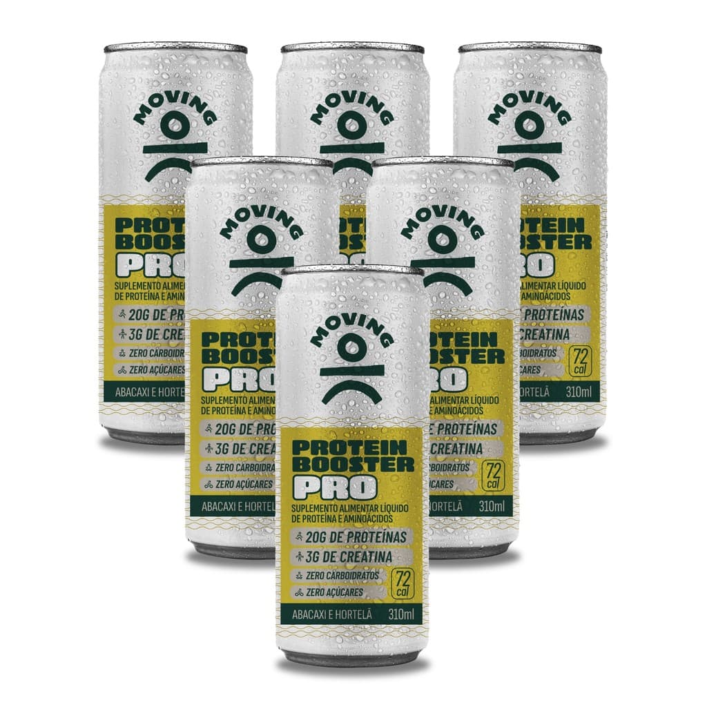 Moving - Protein Booster PRO - 6x310ml - Abacaxi e Hortelã