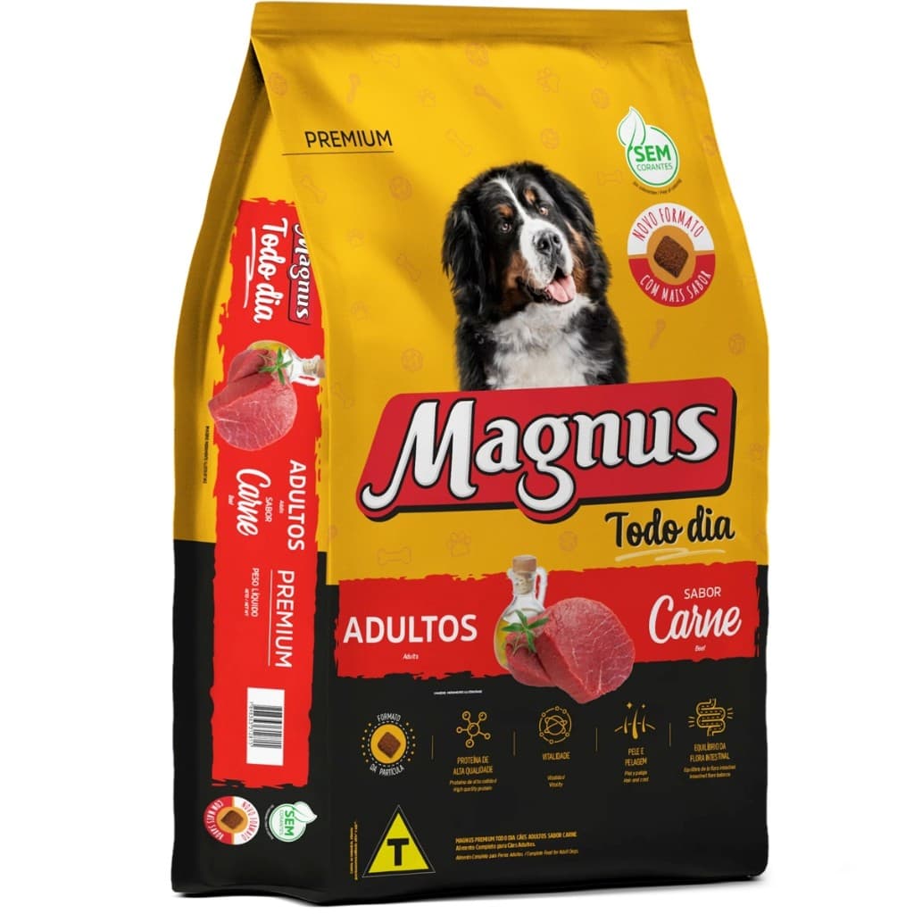 Ração para Cachorro 10kg Magnus Premium Todo Dia Para Cão Adulto Médio