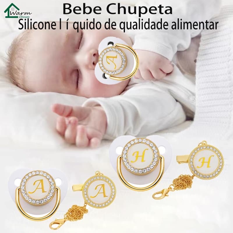 Chupeta Personalizado Chupeta Personalizada Do Bebê Chupeta Infantil Branca Com Estampa De Texto 26/Jogo De/Boca De Bebê