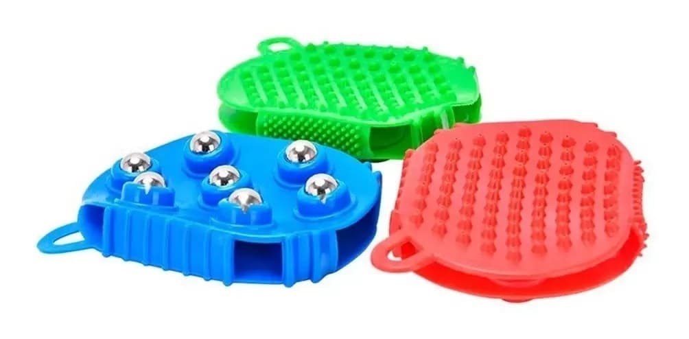 Massageador Corporal Manual 7 Esferas Rotativas Alivio e Tratamento de Dores, Stress, Relaxamento Muscular, Gordura Localizada, Flacidez, Esfoliante,