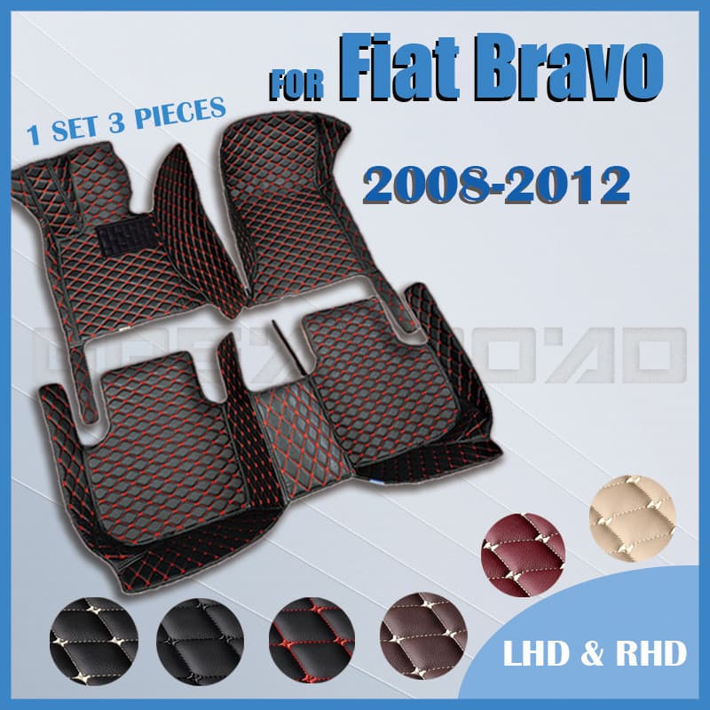 Tapetes Para Carros Fiat Bravo 2008 2009 2010 2011 2012Custom auto foot Pads Cobertura De Automotivos