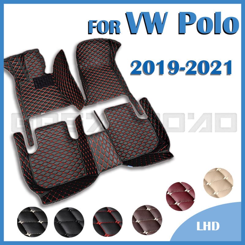 Tapetes Adequado Para Carros VW Volkswagen Polo Hatchback 2019 2020 2021Pés Personalizados Acessórios Interiores Automot