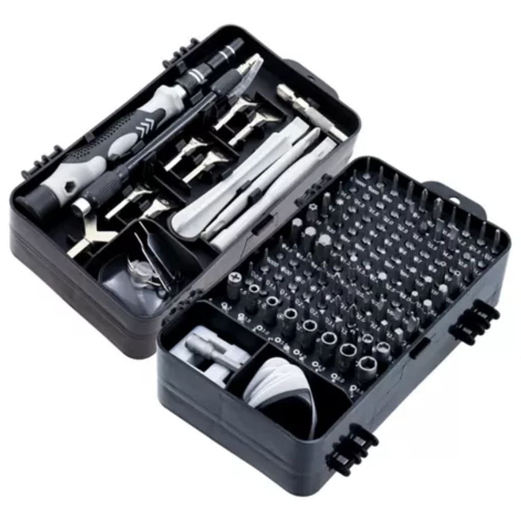 Kit De Ferramentas 115 Peças - Conjunto Mini Chaves De Precisão Multiuso Profissional Completo