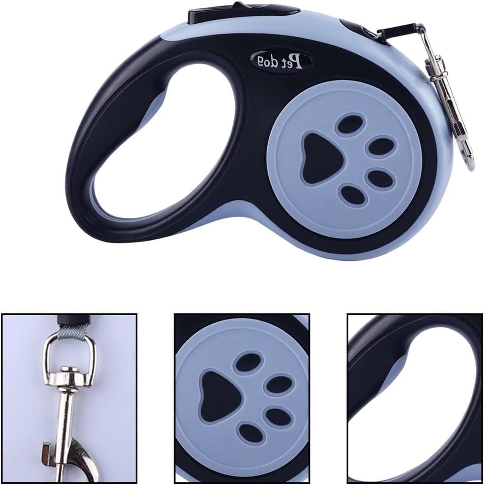 COLEIRA GUIA COLEIRA PET RETRÁTIL PARA PASSEIOS COM CÃES E GATOS COM BOTÃO  DE Controle Para Regulagem Pet