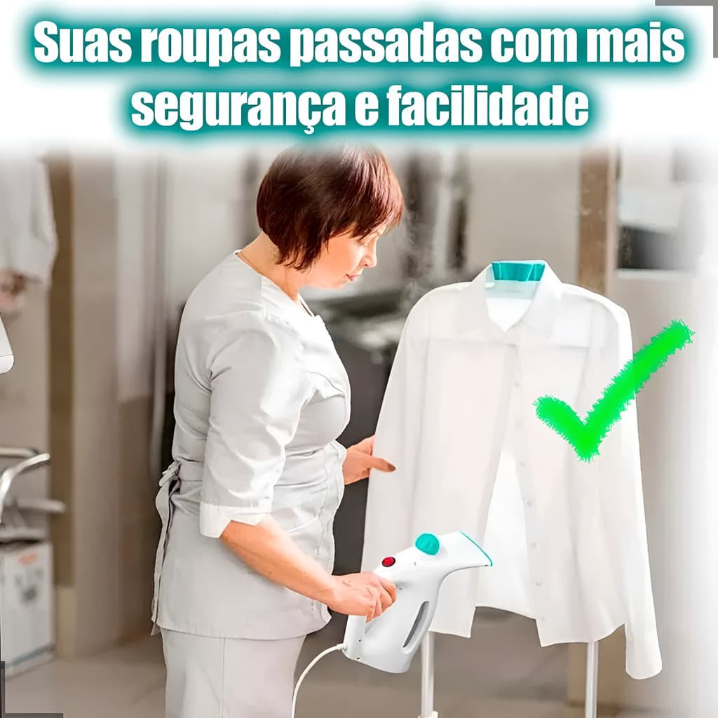 Passadeira a Vapor de Roupa Portátil Potente Vaporizador Portátil para Roupas, 800W Ferro à Vapor